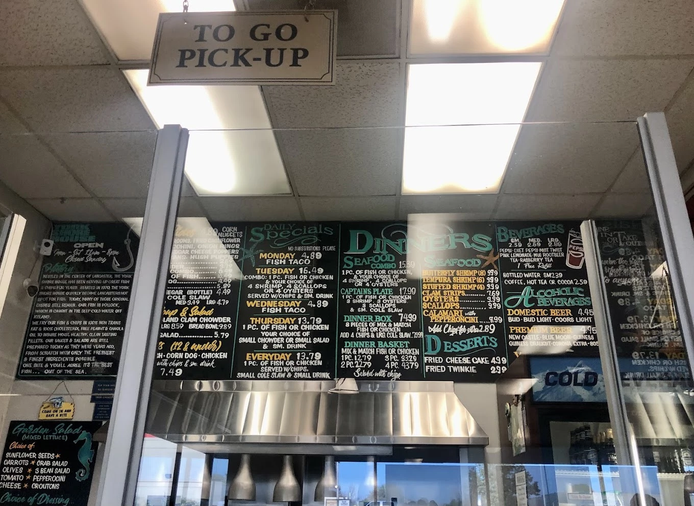 York Shore House menu 2